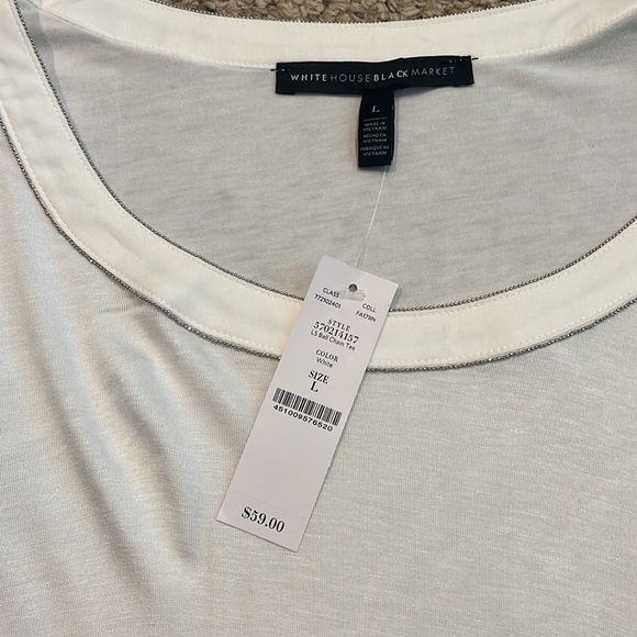 BNWT White House Black Market Ball Chain Long Sleeved Tee - Picture 4 of 7